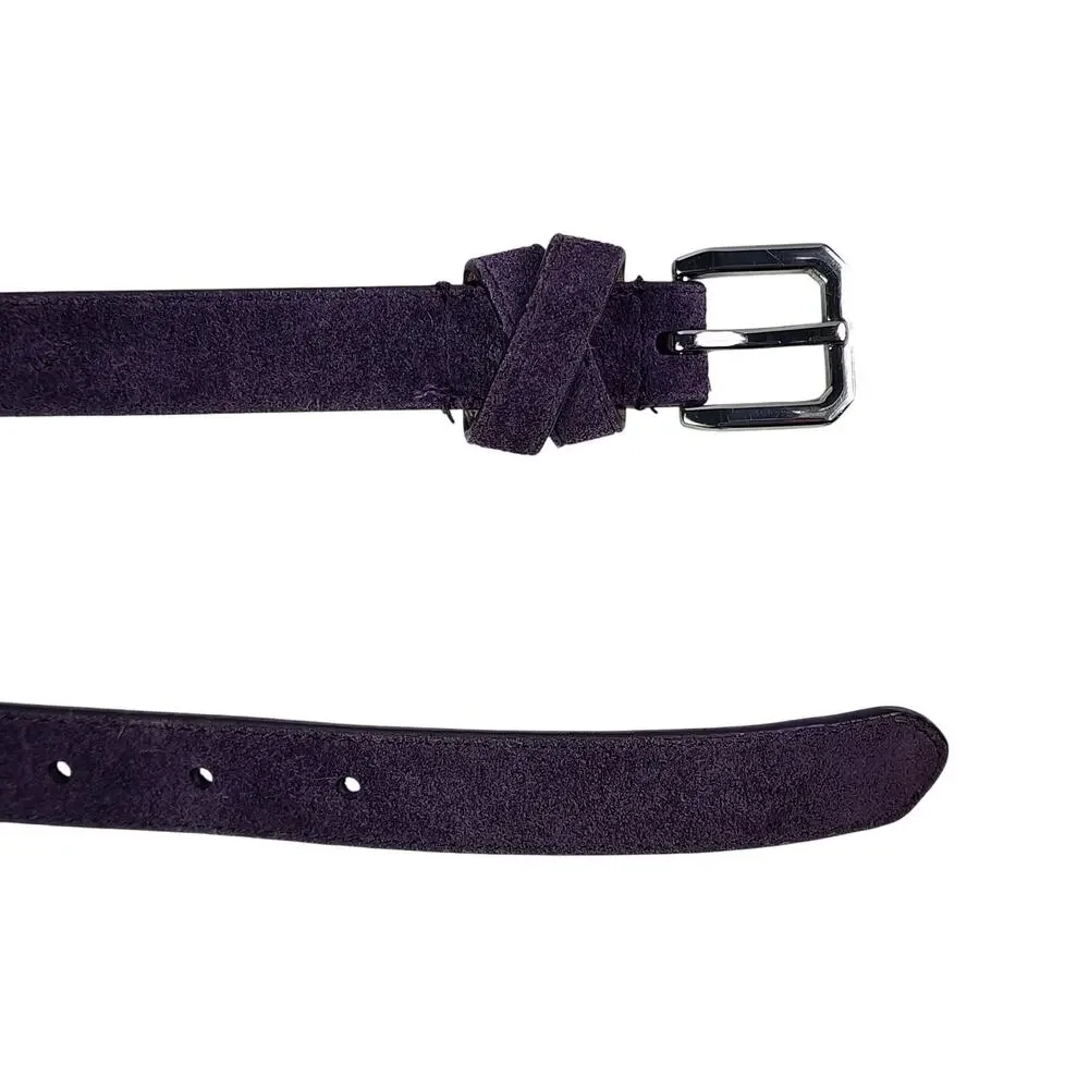 Talbots Womens Purple Suede Leather Belt Size Large – Workwear, Office Siren - Picture 8 of 8